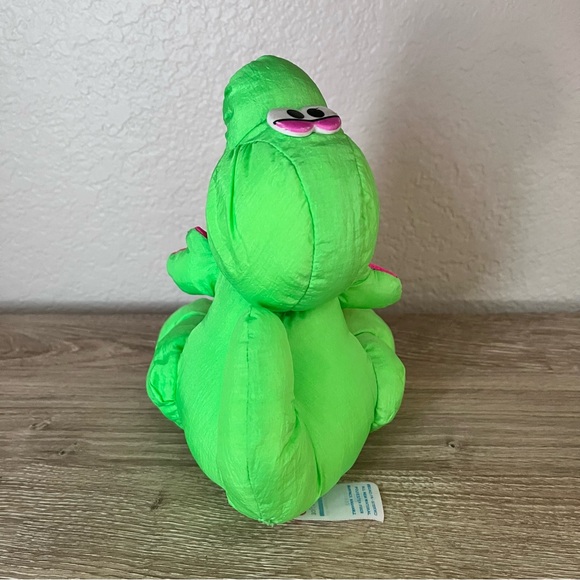 1992 Vintage Fisher Price PUFFALUMP Squeaks Dinosaur Plush 8” - Picture 7 of 11